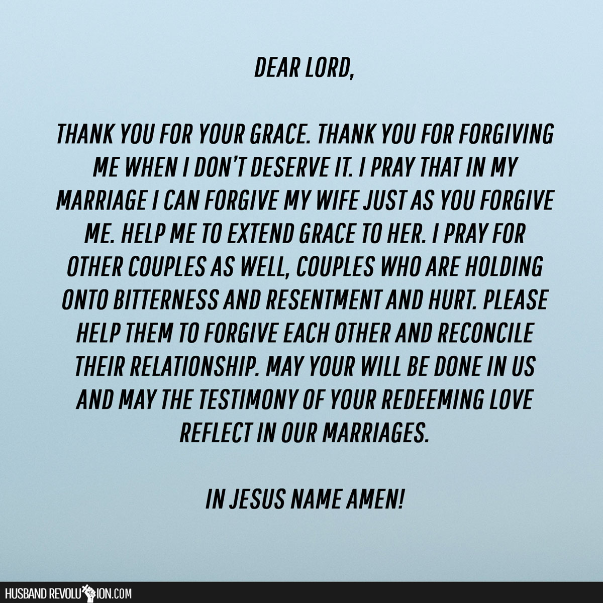 Prayer: Forgiveness And Grace In My Marriage - MARRIAGE AFTER GOD