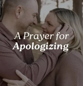 Instagram post: A prayer for apologizing