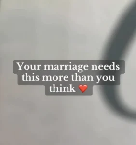 Instagram post: Your marriage needs this